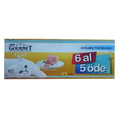 Gourmet Gold Kıyılmış Ton Balıklı 85 gr 6 Al 5 Öde