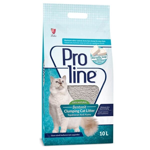 ProLine Marsilya Sabunu Kokulu Bentonit Kedi Kumu 10 LT