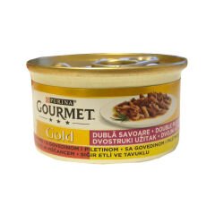 Gourmet Gold Sığır Etli Tavuklu Kedi Konservesi 85Gr.