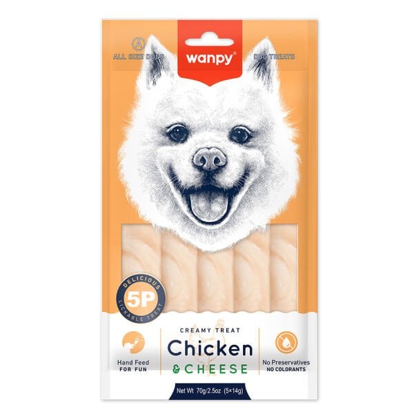 Wanpy Tavuklu Peynirli 12Li Krema Köpek Odulu 5x14Gr Pıwp-049