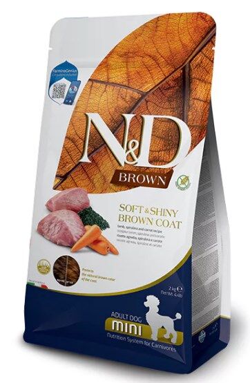 N&D Brown Kuzu Havuç Patates ve Spirulina Küçük Irk Yetişkin Köpek Maması 2 kg