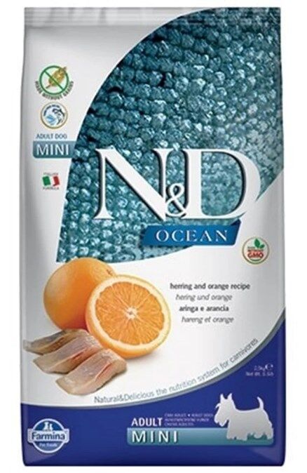 N&D Ocean Pr Ringa Portakal Adult Dog  Mını 2,5kg