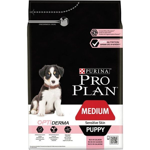 Pro Plan Puppy Sensitive Somonlu Hassas Yavru Köpekler için Mama 12 Kg