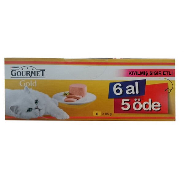 Gourmet Gold Kıyılmış Sığır Etli 85 gr 6 Al 5 Öde