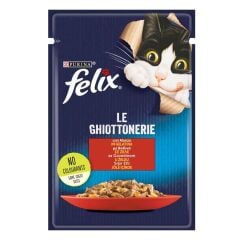 Felix Sığır Etli Pouch Yaş Kedi Maması 85 gr
