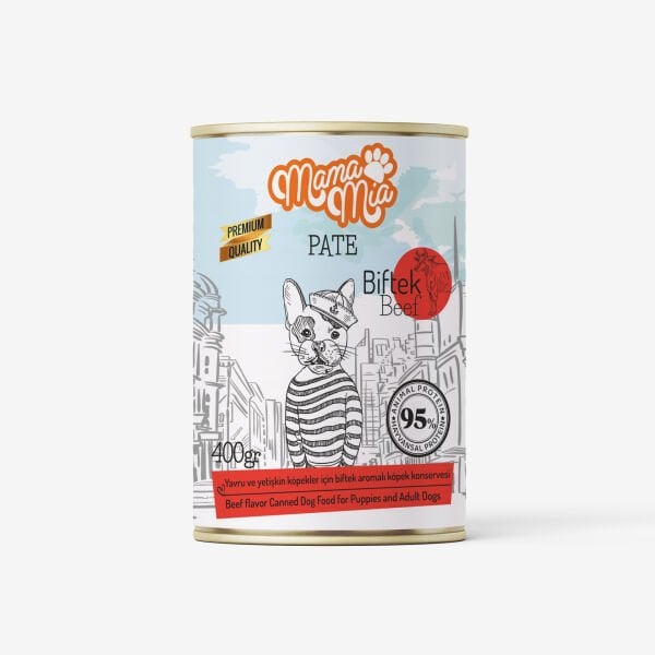 Mamamia Biftekli Köpek Konserve 400 Gr