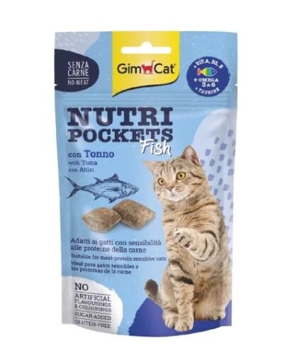 Gimcat Nutripockets Fish Ton Balıklı Kedi Ödülü 60gr