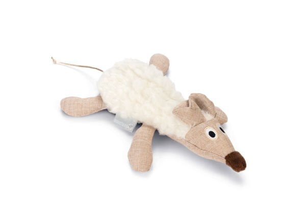 Beeztees Kate Peluş Fare Kedi Oyuncağı 17x13x4cm (Beyaz)