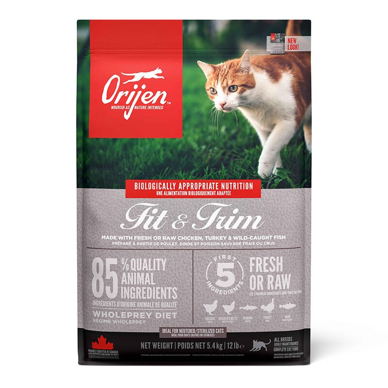 Orijen Fit &Trim Kilo Problemli Kediler için Tahılsız Kedi Maması 5,4 kg