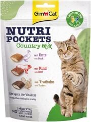 GimCat Nutripockets Country Mix Multivitaminli Kedi Ödül Maması 150gr