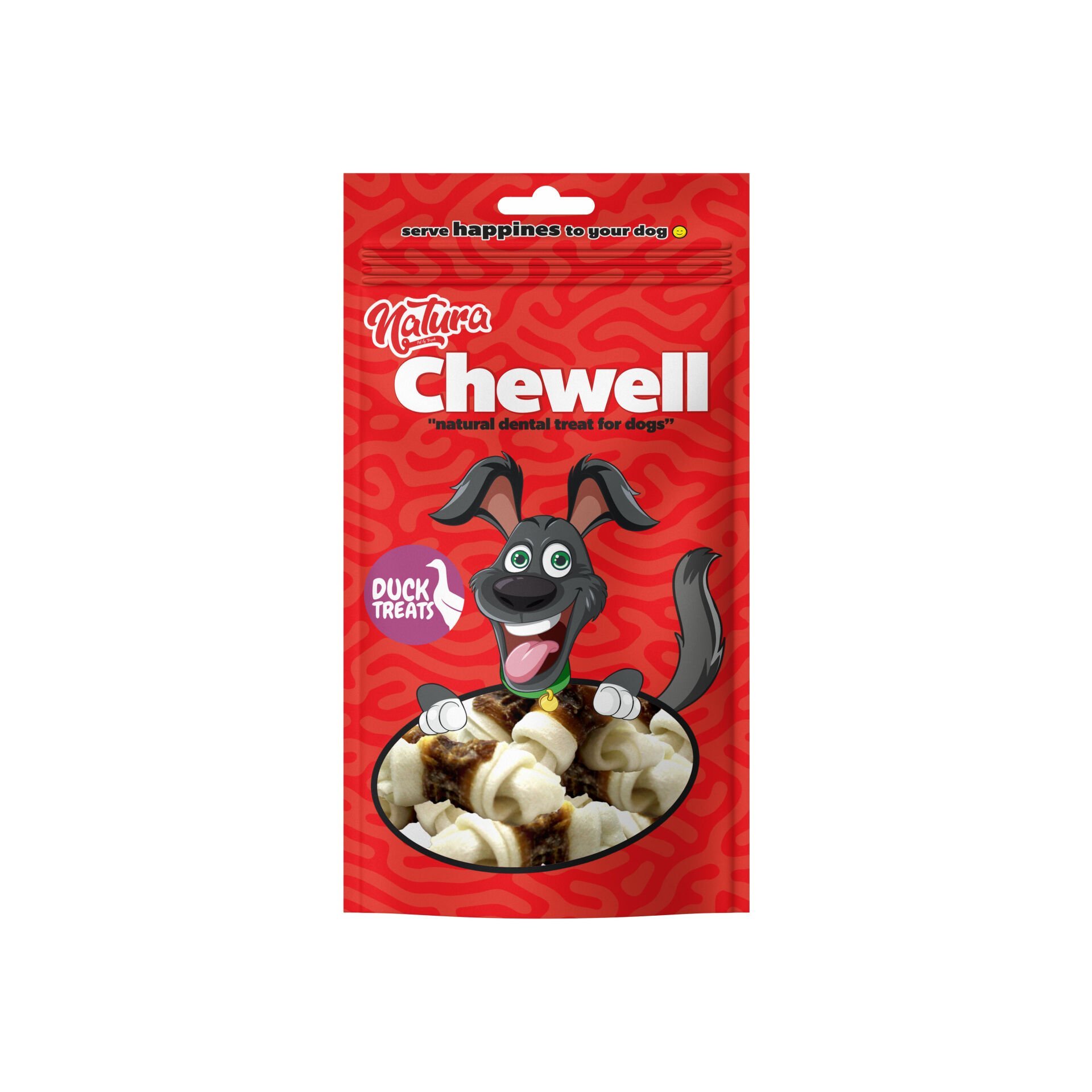 Natura Chewell Duck Knotted Bones Ördek Etli Düğüm Kemik 100Gr