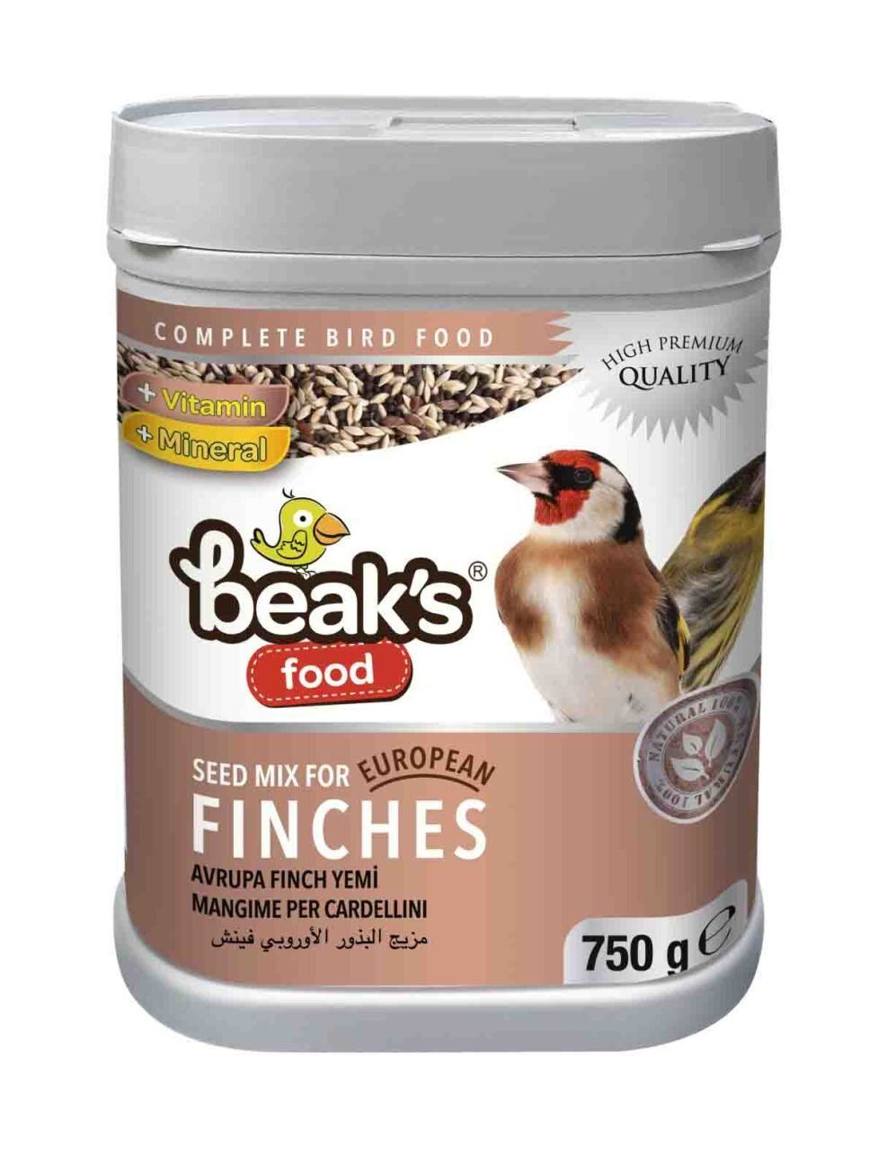 Beaks European Finch Kuş Yemi 750 gr