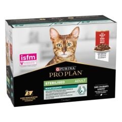 ProPlan Kısırlaştırılmış Sığır Etli Pouch Kedi Konservesi 10x85 Gr