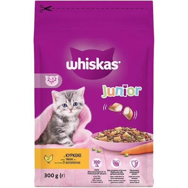 Whiskas Tavuklu Kuru Yavru Kedi Maması 300 Gr