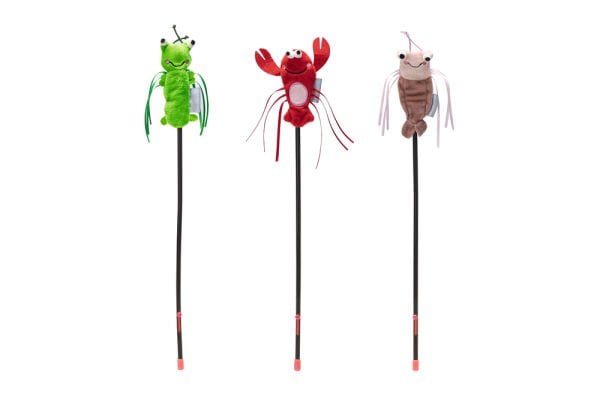 Beeztees Peluş Kurdelalar Oyuncaklı Kedi Oltası 40cm 1 adet