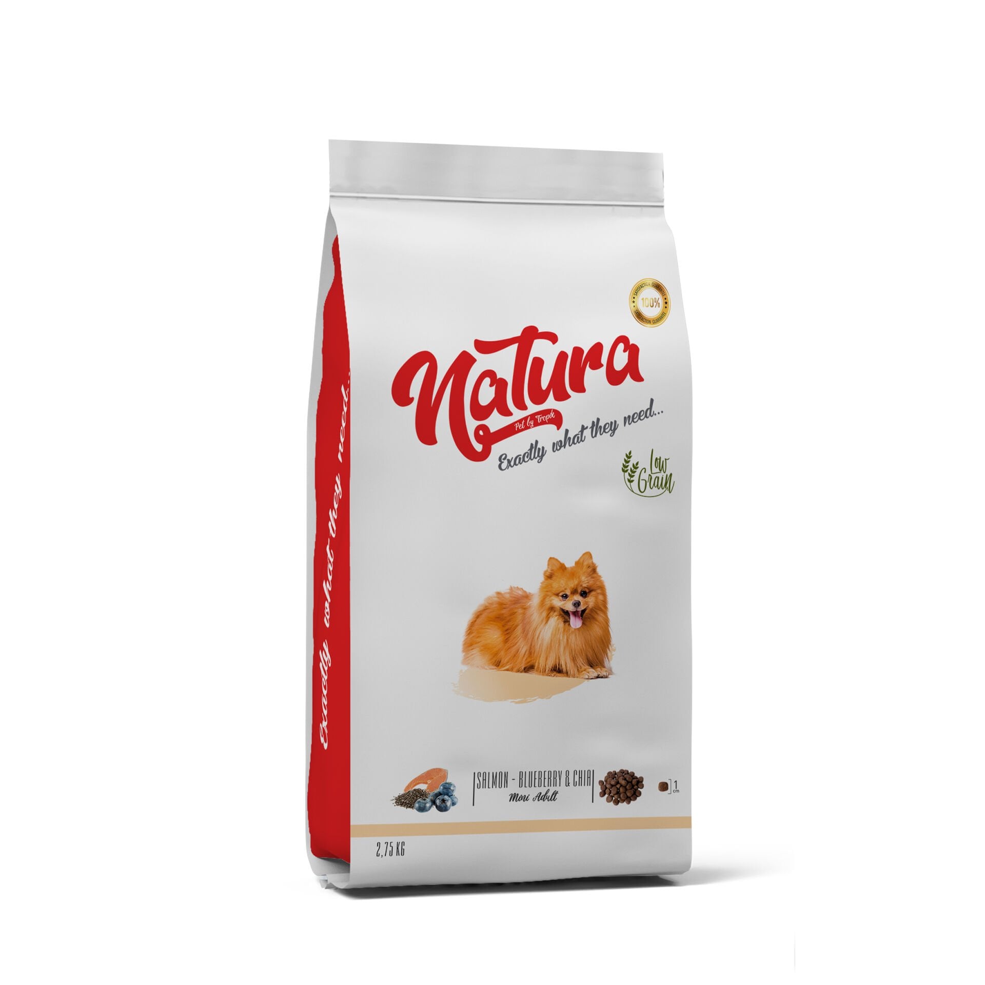 Natura LowGrain Mini Adult Dog Food with Salmon & Blueberry 2,75kg