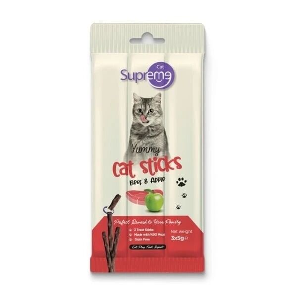 Supreme Cat Sığır Etli Ve Elmalı Ödül Çubuk