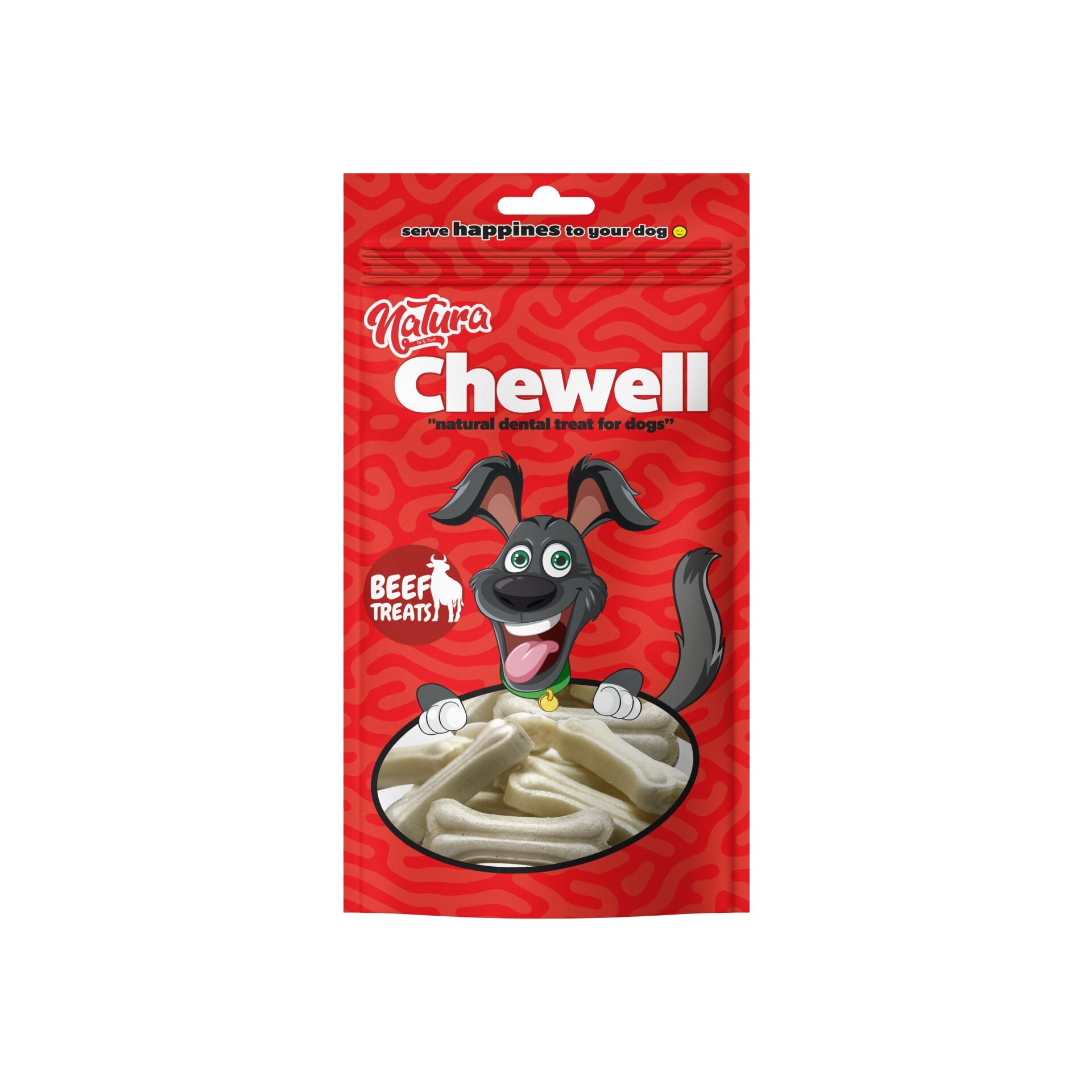 Natura Chewell Healty Dental Bones Beyaz Pres Kemik 5cm 12li 90Gr