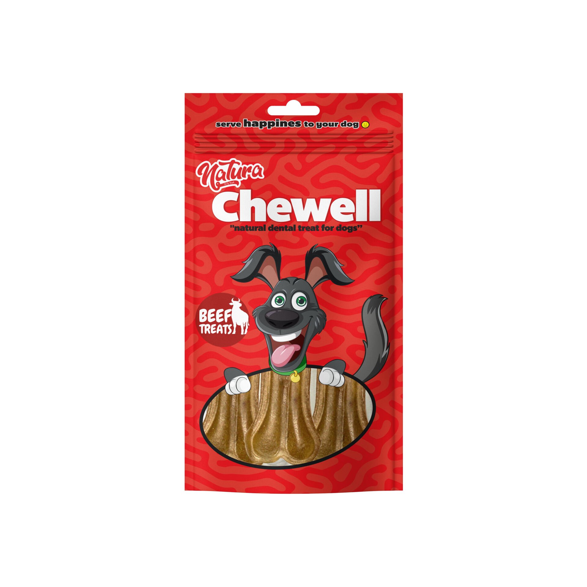 Natura Chewell Healty Dental Bones Natural Pres Kemik 13cm 3lü 180Gr