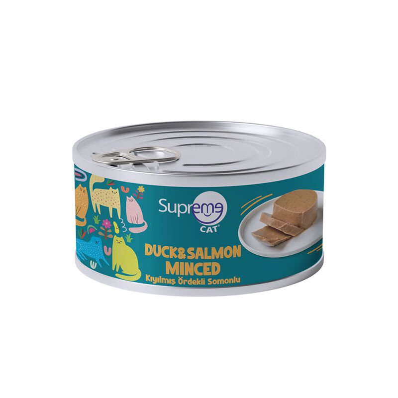 Supreme W Cat Kıyılmış Ördekli & Somonlu 85gr
