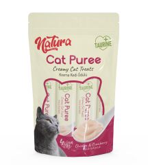 Natura Kedi Püre Kremli Tavuk ve Kızılcık Ödül 5 Adet