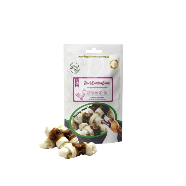 Eco Natura Pet Duck Knotted Bones Ördek Etli Düğüm Kemik 100Gr