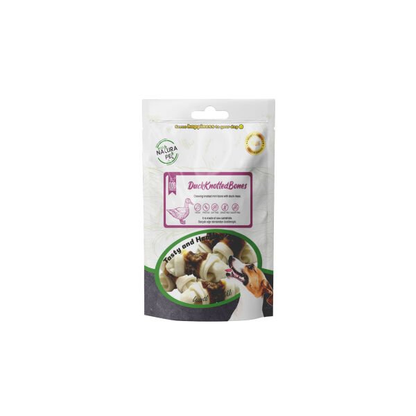 Eco Natura Pet Duck Knotted Bones Ördek Etli Düğüm Kemik 100Gr