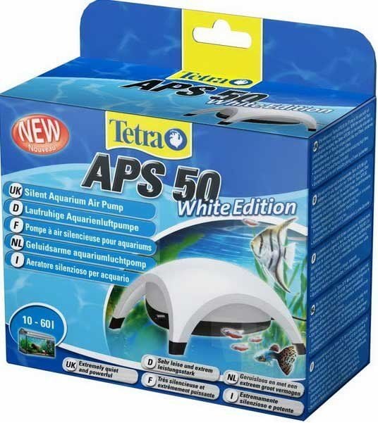 Tetra Aps 50 Tek Çıkışlı Akvaryum Hava Motoru Beyaz