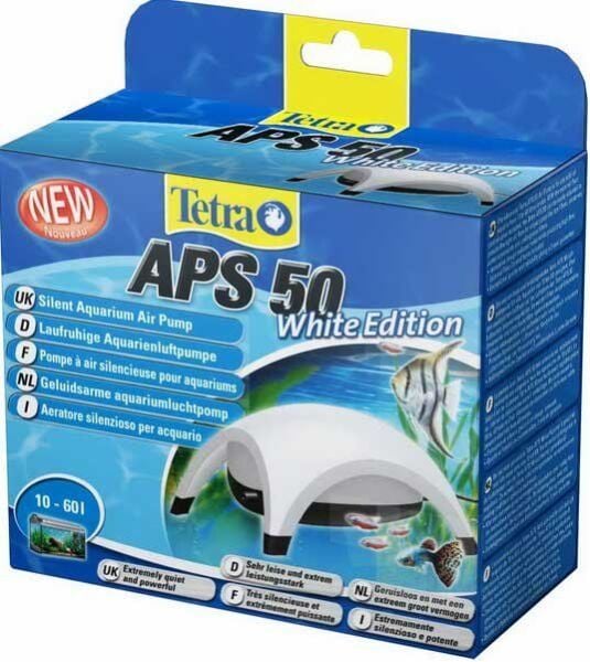 Tetra Aps 50 Tek Çıkışlı Akvaryum Hava Motoru Beyaz