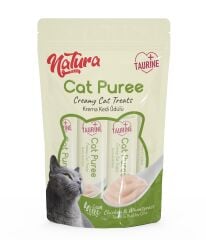 Natura Kedi Püre Kremli Tavuk ve Buğday Çimi Ödül 5 Adet