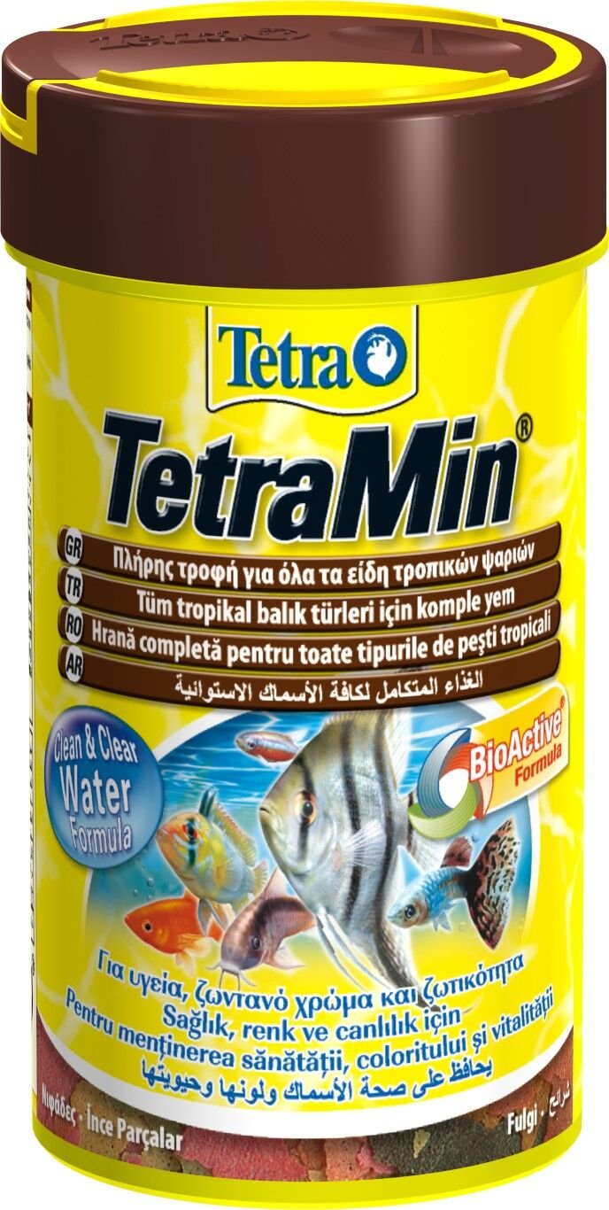 Tetramin Flakes Tropikal Balıklar için Pul Yem 100 ml