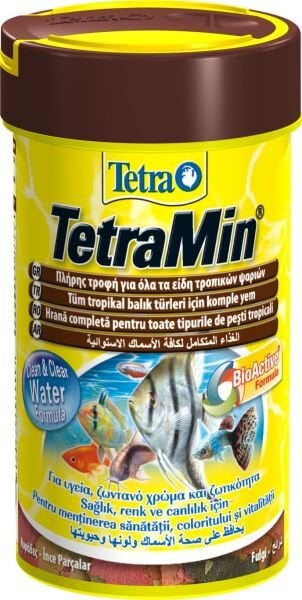 Tetramin Flakes Tropikal Balıklar için Pul Yem 100 ml