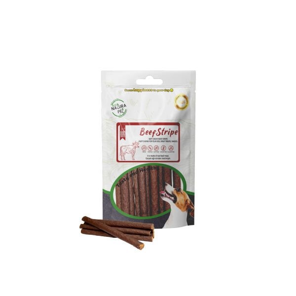Eco Natura Pet Beef Strape Yumuşak Biftek Şeritleri Köpek Ödülü 100Gr