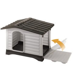 Ferplast Dog Villa 70 Plastik Kulübe 73 cm x 59 cm x 53 cm
