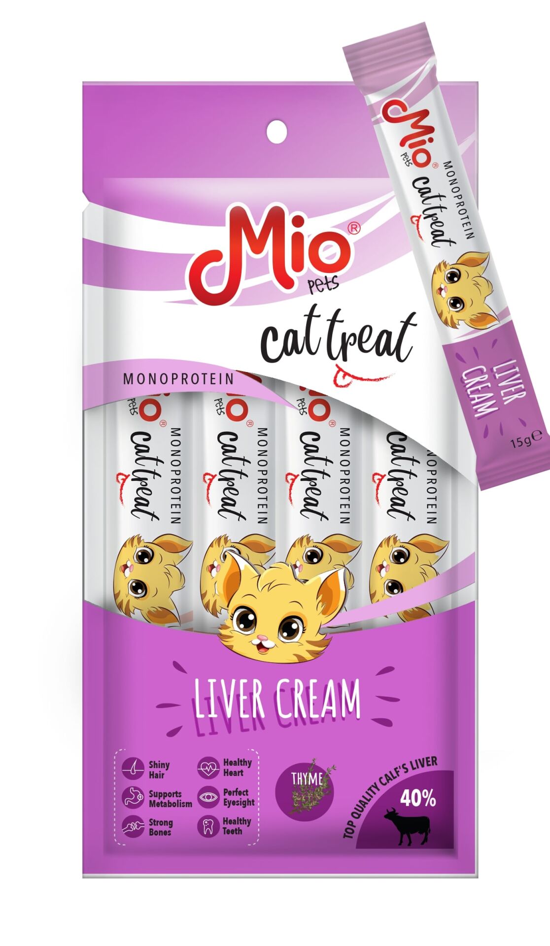 Mio Kedi Ödül Krema Ciğerli 15 Gr x 4
