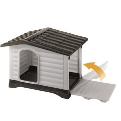 Ferplast Dog Villa 110 Plastik Köpek Kulübesi 111 cm x 84 cm x79 cm