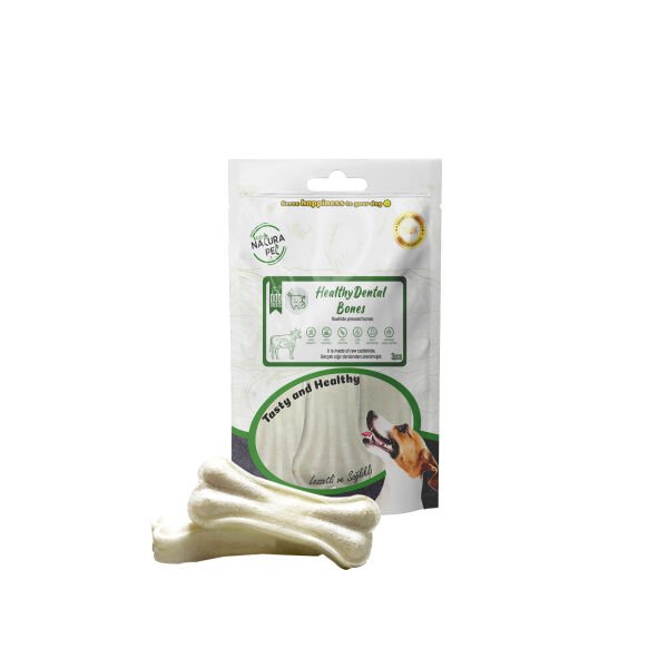 Eco Natura Pet Healty Dental Bones Beyaz Pres Kemik 13cm 3lü 180Gr