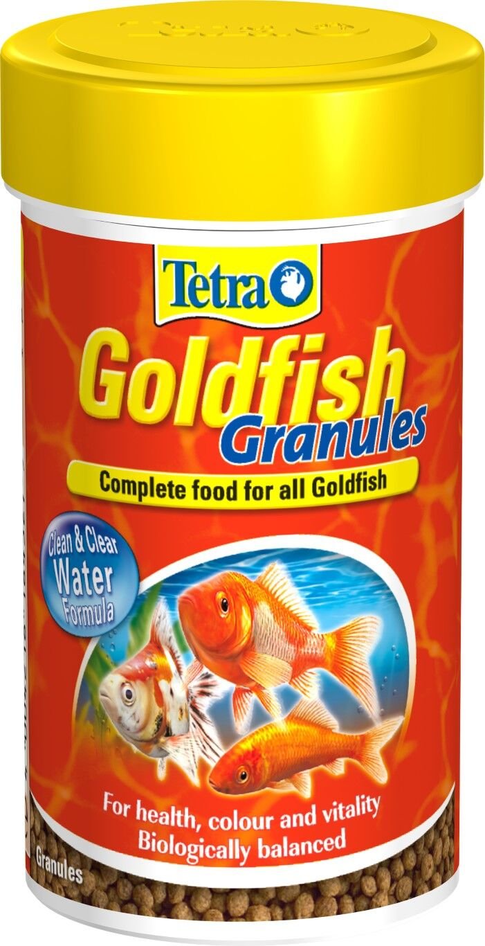 Tetra Goldfish Granules Japon Balıkları için Garanül Yem 100 ml