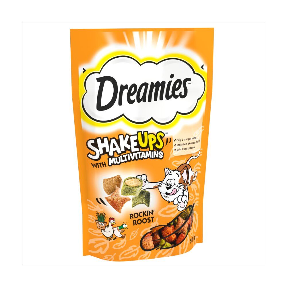 Dreamies Yetişkin Shake Ups Kümes Hayvanlı Ödül Maması 55gr