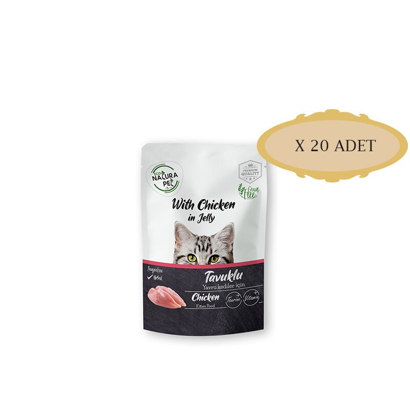 Econatura Yavru Kedi Tavuklu Pouch  85 Gr X 20 Adet