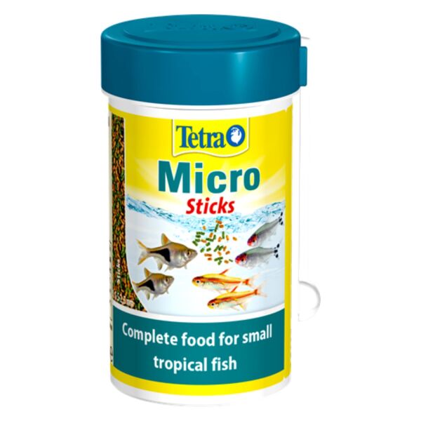 Tetra Micro Sticks - Küçük Tropikal Balık Yemi 45 Gr/100 Ml