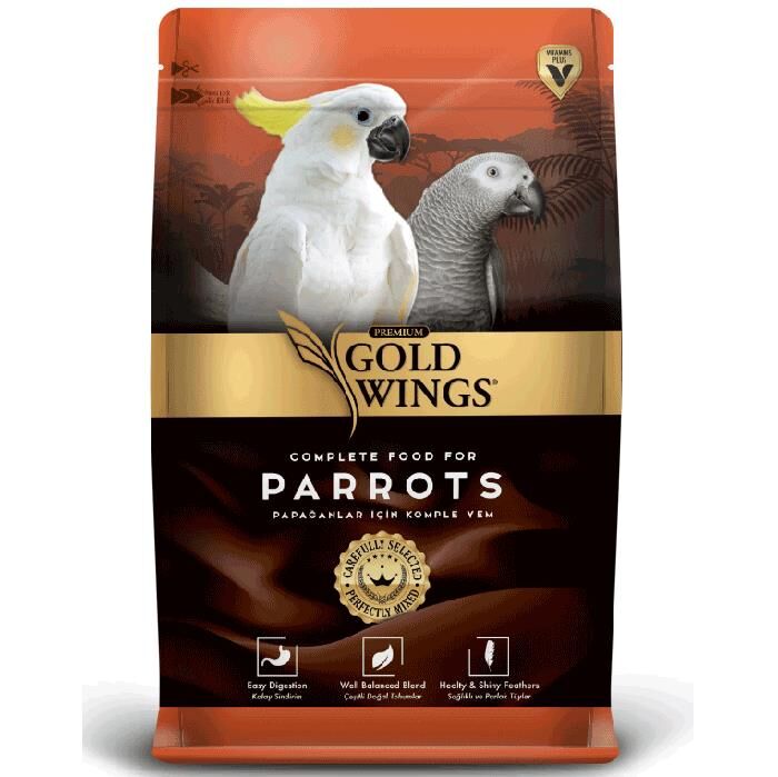 Gold Wings Premium Meyveli Büyük Irk Papağan Yemi 1000 gr