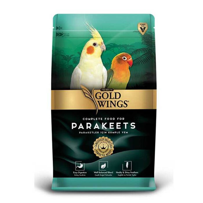 Gold Wings Premium Paraket (Küçük Papağan) Yemi 1 Kg
