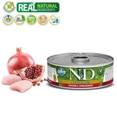 N&D Prime Kedi Konserve Tavuk & Nar Kıtten 70gr
