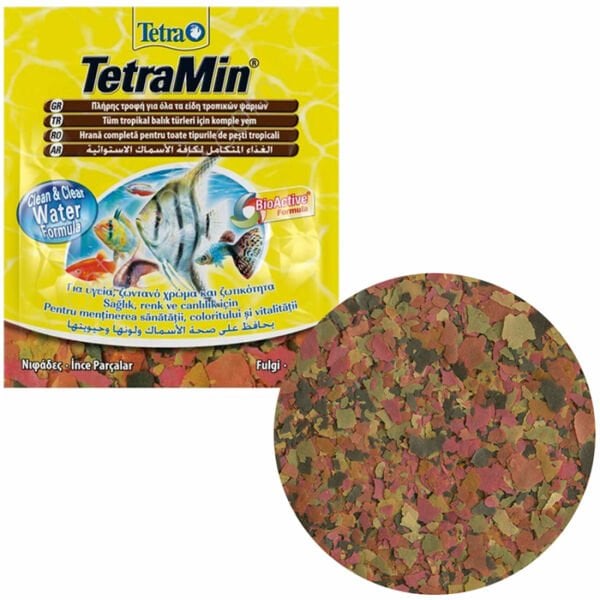Tetramin Flakes Tropikal Balıklar için Pul Balık Yemi 12 gr