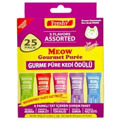 Freshy Meow Gurme Pure 25Lı Karısık Paket 300Gr