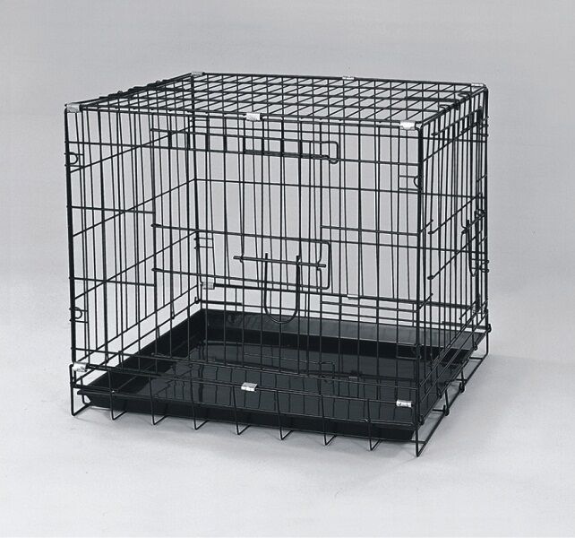 Dayang Köpek Kafesi 61 cm x 44 cm x 50 cm Siyah