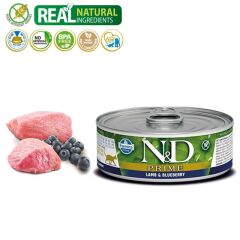 N&D Prime Kedi Konserve Kuzu & Yaban Mersini 70gr