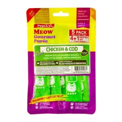 Freshy Meow Gurme Pure Tavuk Etli ve Morina Balıklı 60Gr 5Li Paket