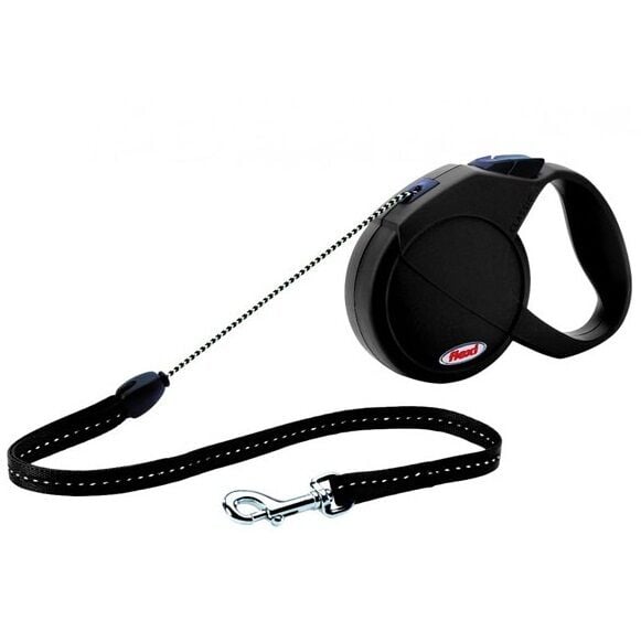 Flexi New Classic İpli XSmall Otomatik Gezdirme 3 Mtr Siyah